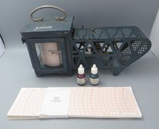 Vintage Met-Check Casella London Thermograph Thermohygrograph & Chart Recorder