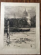 London Frank Milton Armington (1876-1941) Large Etching Signed 1910