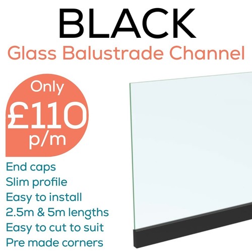 Just 110p black glass - £110p/m!,