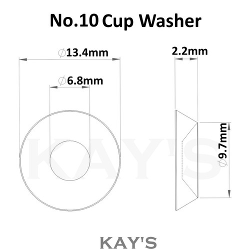 Brass cup washers - brass,