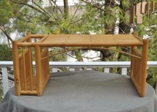 Lap Bed Breakfast Serving Tray Bamboo Magazine Holder Large Top Area 27"x15"x12"
