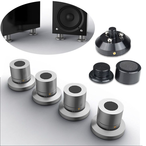 4pcs aluminium hifi speaker - aluminium,