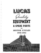 Lucas Parts Manual Book
