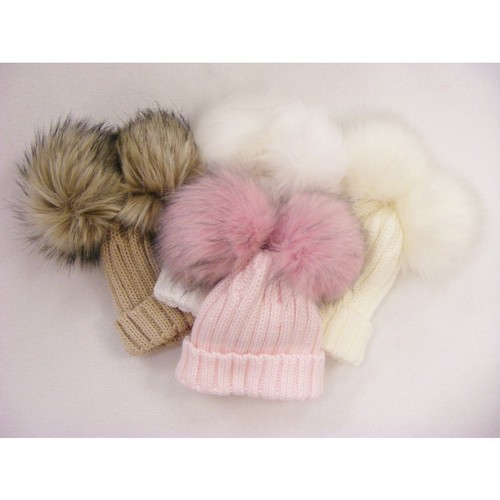 Childrens bobble hat double - childrens,