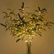 3Pcs LED Faux Olive Tree