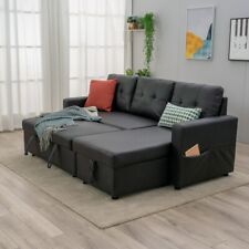 New Corner Sofa Bed with Storage PU Leather/Fabric - Universal Corner Chaise