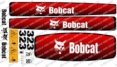 Bobcat 323 mini digger decal - 323,
