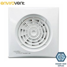 Envirovent SIL100S "SILENT" Extractor Fan for Bathroom or Kitchen 4" 100mm