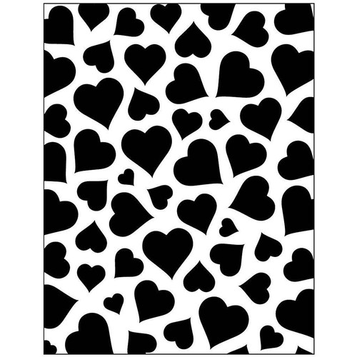 Embossing heart folder - embossing,