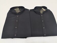 Mens Wedding Party Eid Shalwar Kameez Kurta Trouser Black soft wash&wear Fabric