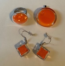 Pylones Orange Glass Jewellery