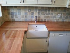 10% OFF SOLID BEECH WOOD KITCHEN WORKTOPS - OAK & WALNUT WORKTOPS ALSO IN STOCK