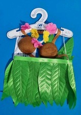 BUILD A BEAR Hula Skirt Set