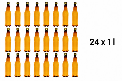 Pet beer bottle with screw - beer,