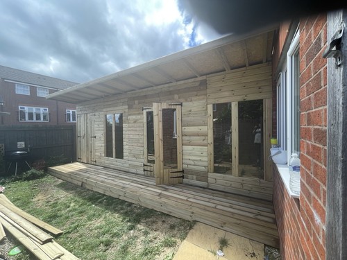 Castle sheds wooden pent - sheds,