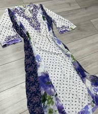 Size 8-10 Chiffon Purple White