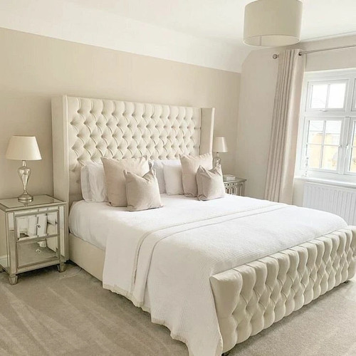 Ottoman winged chesterfield - ottoman,