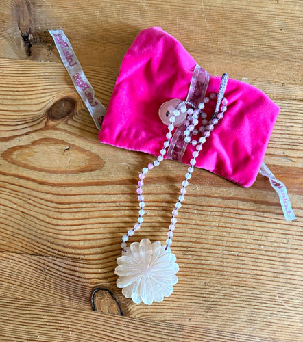 Lola rose pale pink beaded - rose,