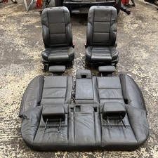 BMW E60 5 SERIES INTERIOR BLACK COMFORT LEATHER  SEATS ELECTRIC SET