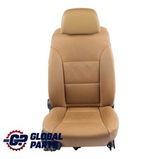 BMW E60 E61 LCI Front Seat Electric Heated Leather Natural Brown Right O/S
