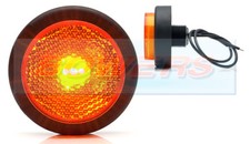 WAS W79 RR 12V 24V ROUND AMBER