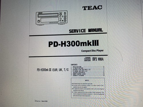 Teac h300mk3 service manual - service,
