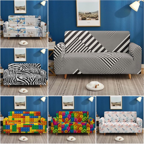 Striped blocks sofa - 3d, cover