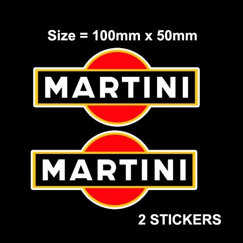 Martini racing sticker - 2x,