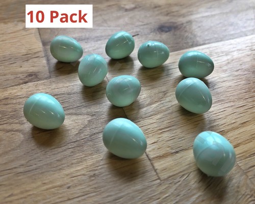 Plastic canary dummy eggs 10 - plastic,