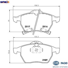 BRAKE PAD SET DISC BRAKE 8DB