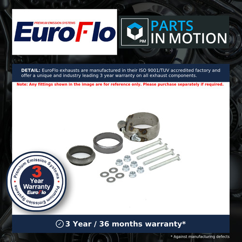 Exhaust pipe fitting kit - pipe,