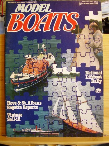 Vintage model boats - vintage, magazine