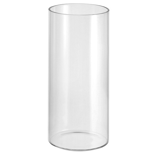 9x2 clear glass cylinder - clear,
