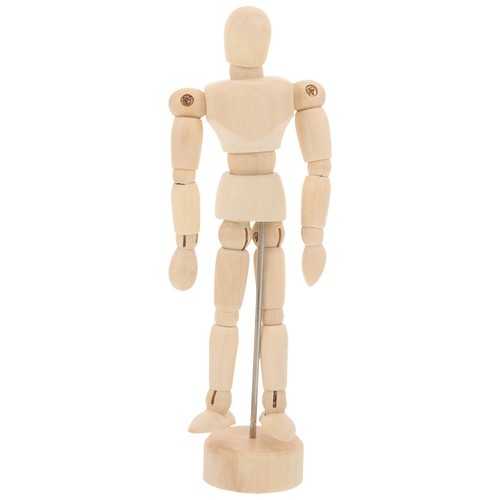 Wooden man model - model, articulated