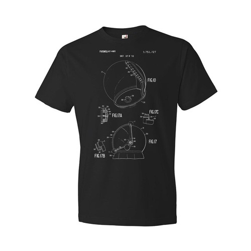 Space suit helmet patent shirt - space,