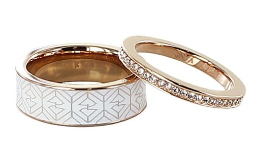 Womens double ring emporio - double,