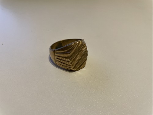 Mens vintage brass ring - vintage,