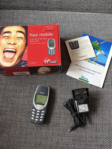 Nokia 3310 blue mobile - blue, phone