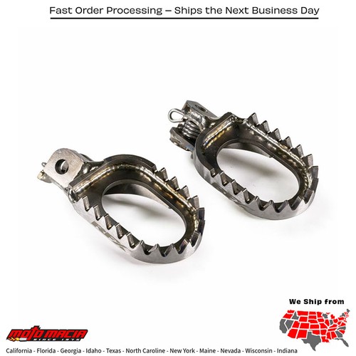 Factory footpegs titanium - factory,