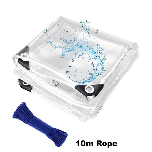 Clear tarpaulin water proof - clear,