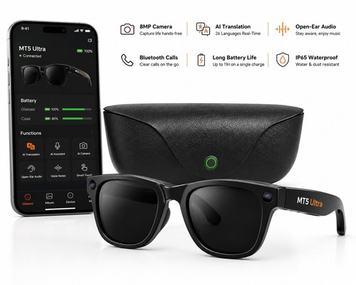 Smart glasses 8mp camera - 8mp,