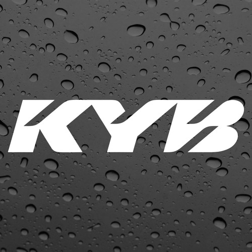 Kyb pair stickers - x2, white