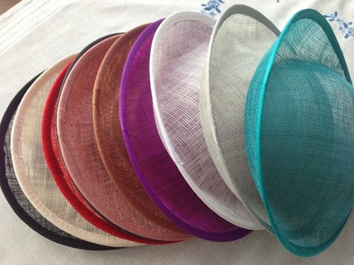 Hat sinamay dipped base - sinamay,