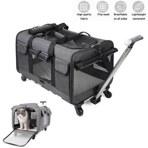 Pet carrier with - pet, wheels