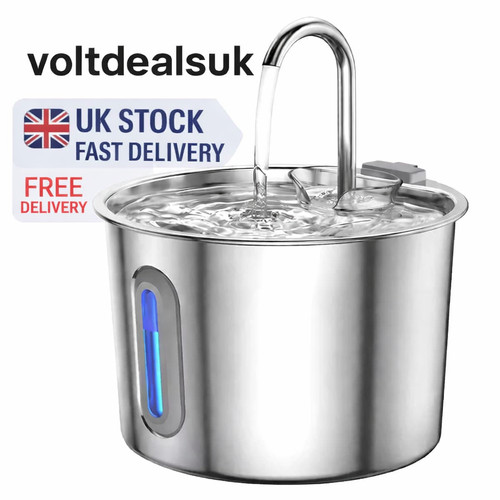Stainless steel cat water - 2.2l,