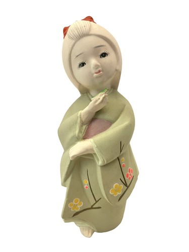 Vtg okimono lady kimono - okimono,
