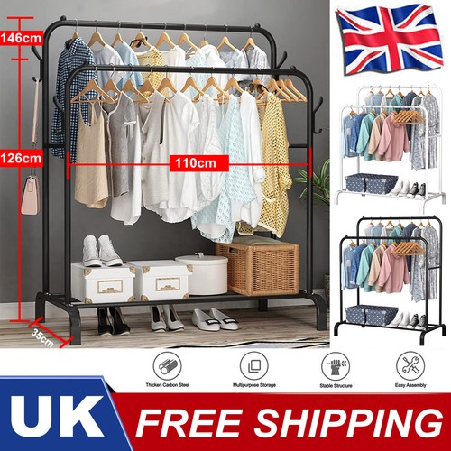 Heavy duty double clothes rail - clothes,