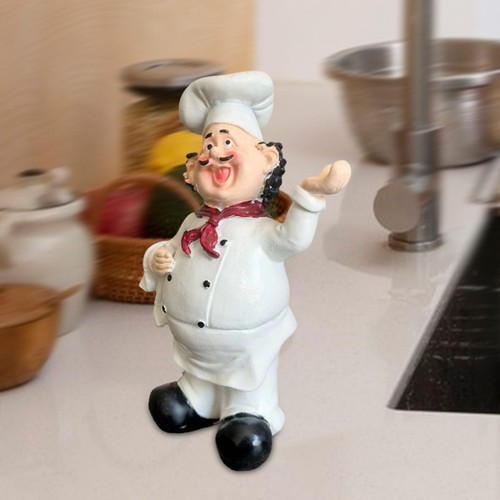Resin chef figurine cooks - resin,