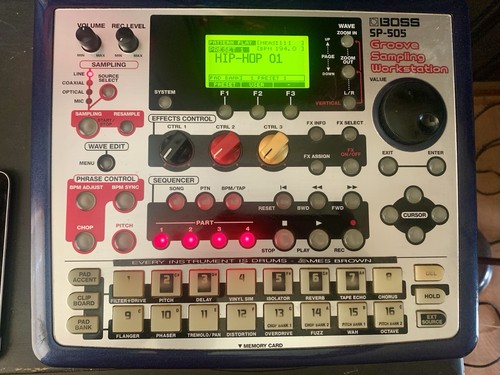 Boss 505 groove sampling - boss,