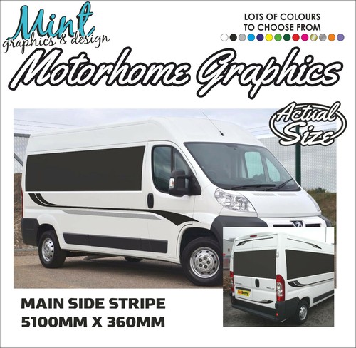 Motorhome graphics stripes - motorhome,